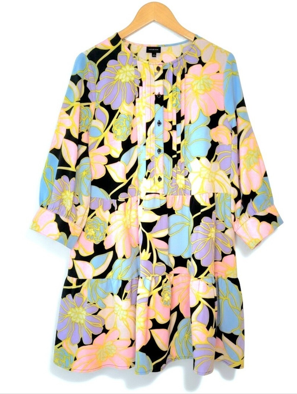 Who What Wear Floral Funky Tiered Dress